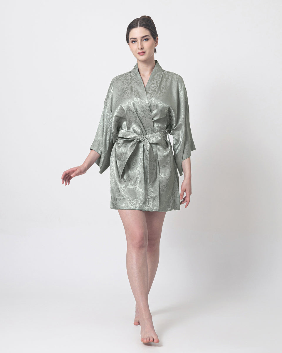 Seme Robe Solène Robe Sage Green | Bali Loungewear | Made by Semesta